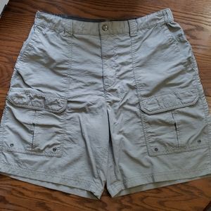 Men's tan cargo shorts